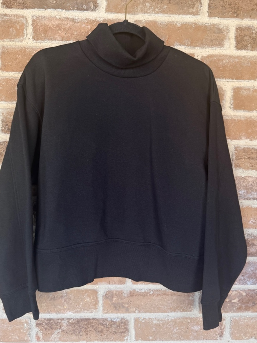 Zara Black Mock Neck Sweatshirt